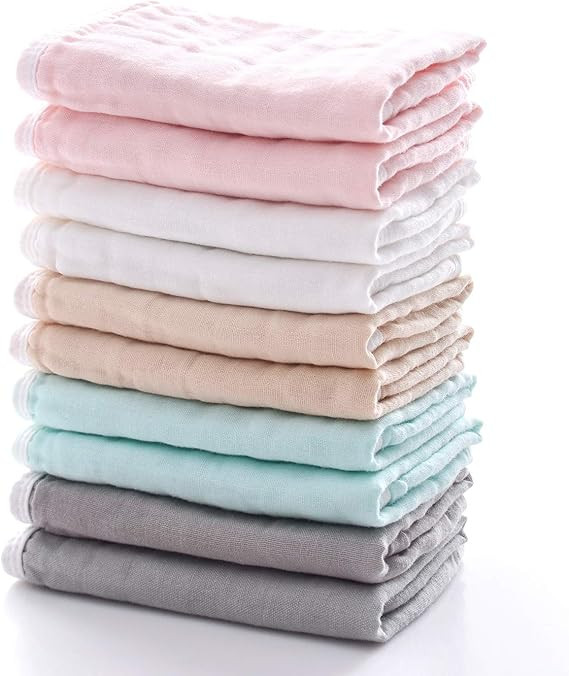 Baby Bath Washcloths - [High Density] Muslin Baby Washcloth for Newborn. Ultra Soft and Absorbent... | Amazon (CA)