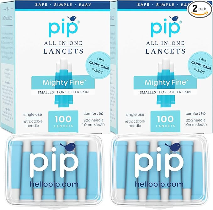 Pip Lancets - 30G x 1.0mm - 200 Count - All-in-One Safety Lancets for Virtually Painless Blood Gl... | Amazon (US)