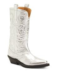 Made In Portugal Mid Shaft Embroidered Western Boots | TJ Maxx