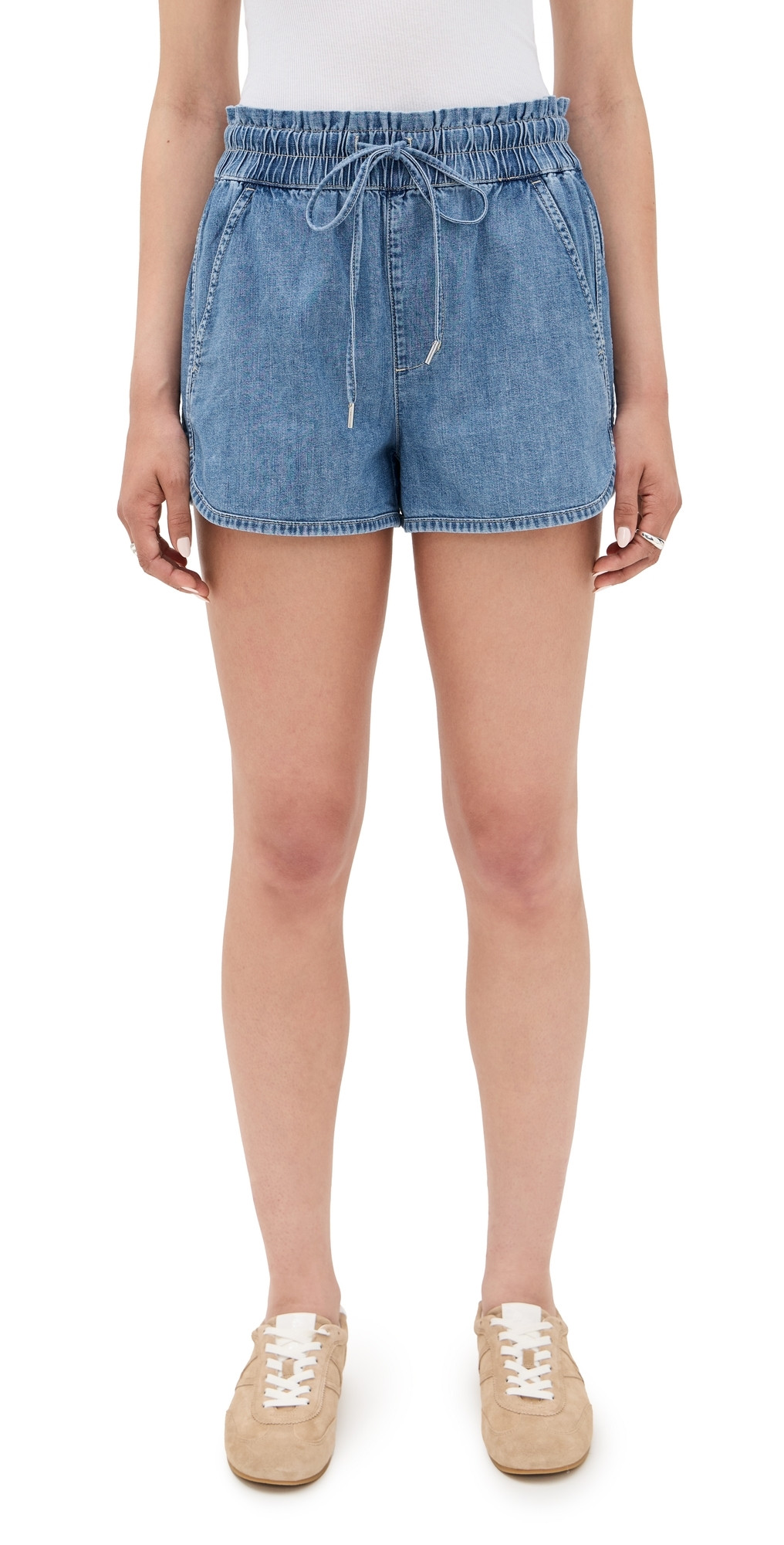 Veronica Beard Jean Nessie Dolphin Hem Shorts Amethyst Frost XS | Shopbop