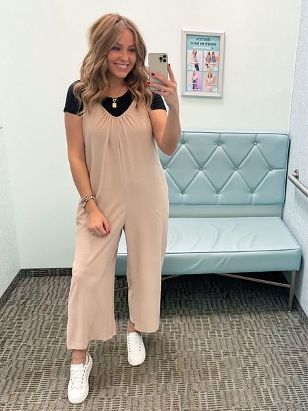 Spring jumpsuits are here! I’m wearing a medium! I love the versatility of these jumpsuits and great for every season depending on how you style it! 

#LTKstyletip #LTKworkwear #LTKsalealert