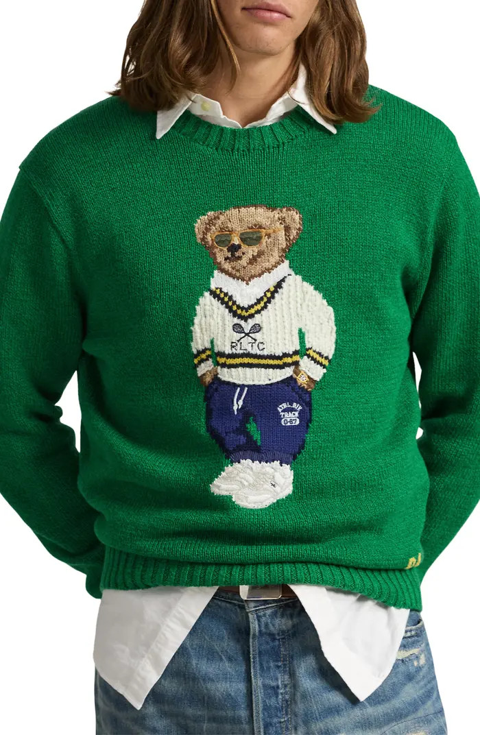 Polo Bear Linen & Cotton Sweater | Nordstrom