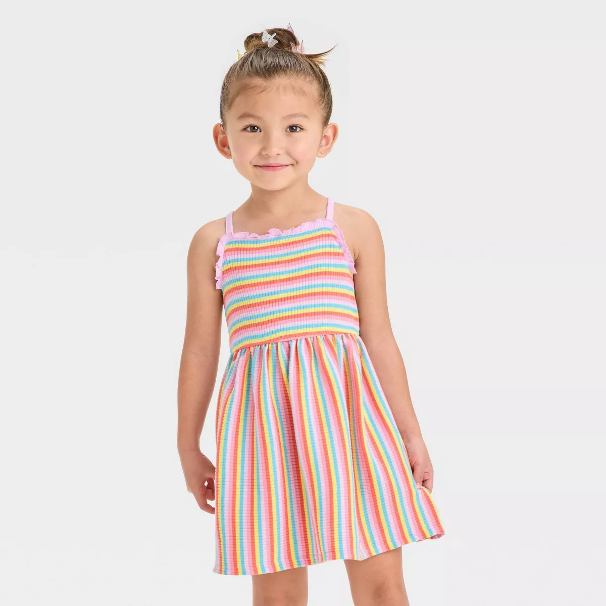 Toddler Girls' Watermelon Tank Dress - Cat & Jack™ Light Pink 4T | Target