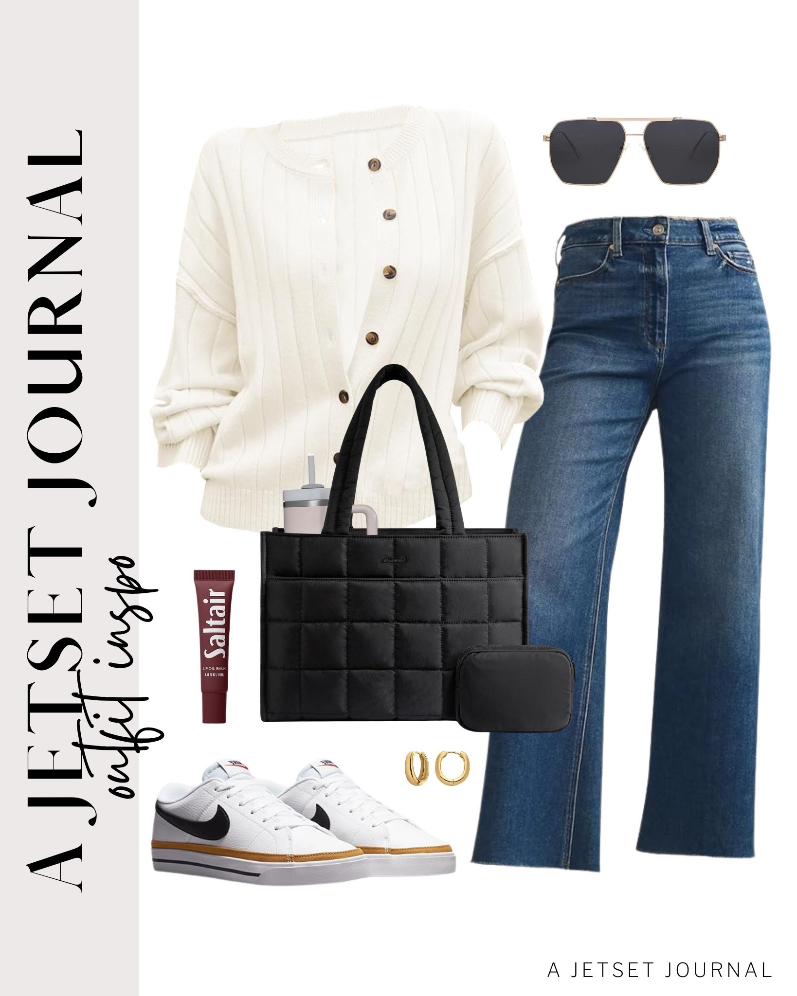 Style this cardigan sweater with wide leg jeans, white sneakers, and a cute bag for an easy fall outfit!
cute hobo tote, platform sneakers, saltair lip oil blam,  amazon finds, affordable look, fall fashion, beauty must have, trendy style, fashion accessories, fall outfit idea

#LTKSeasonal #LTKStyleTip #LTKU