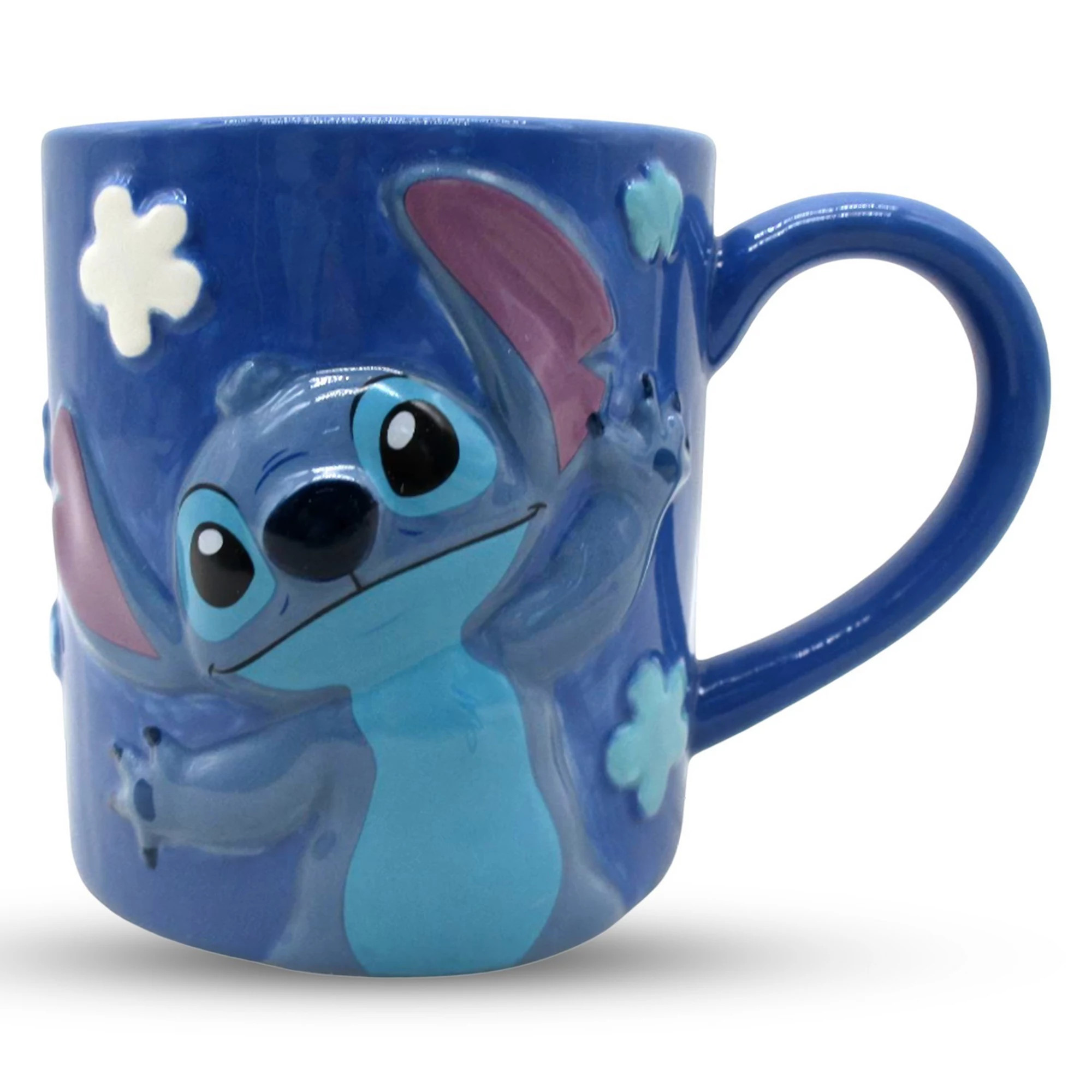 Silver Buffalo Disney’s Lilo and Stitch Waving Flowers Embossed 20-oz. Ceramic Mug | Kohl's