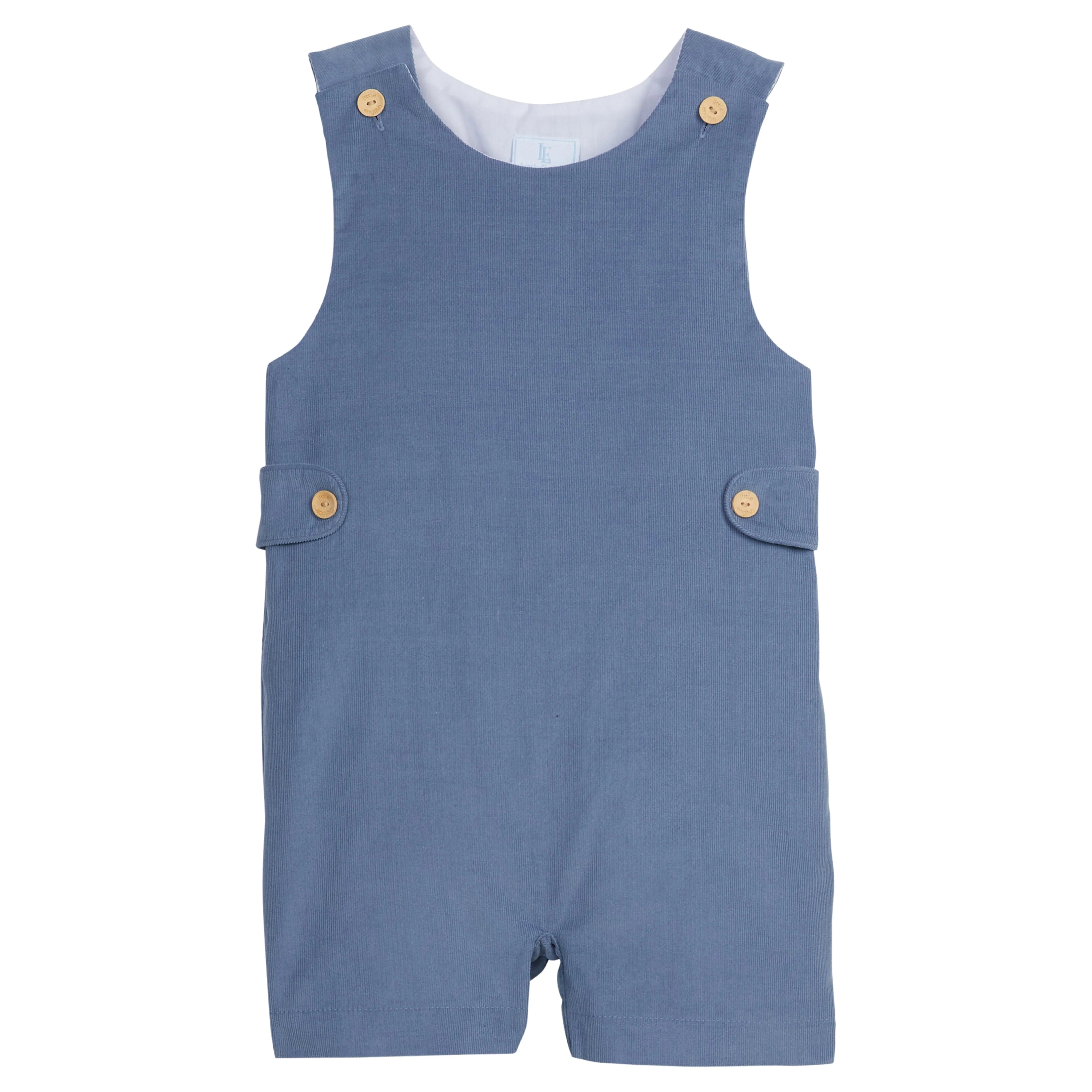Button Tab John John - Stormy Blue Corduroy | Little English