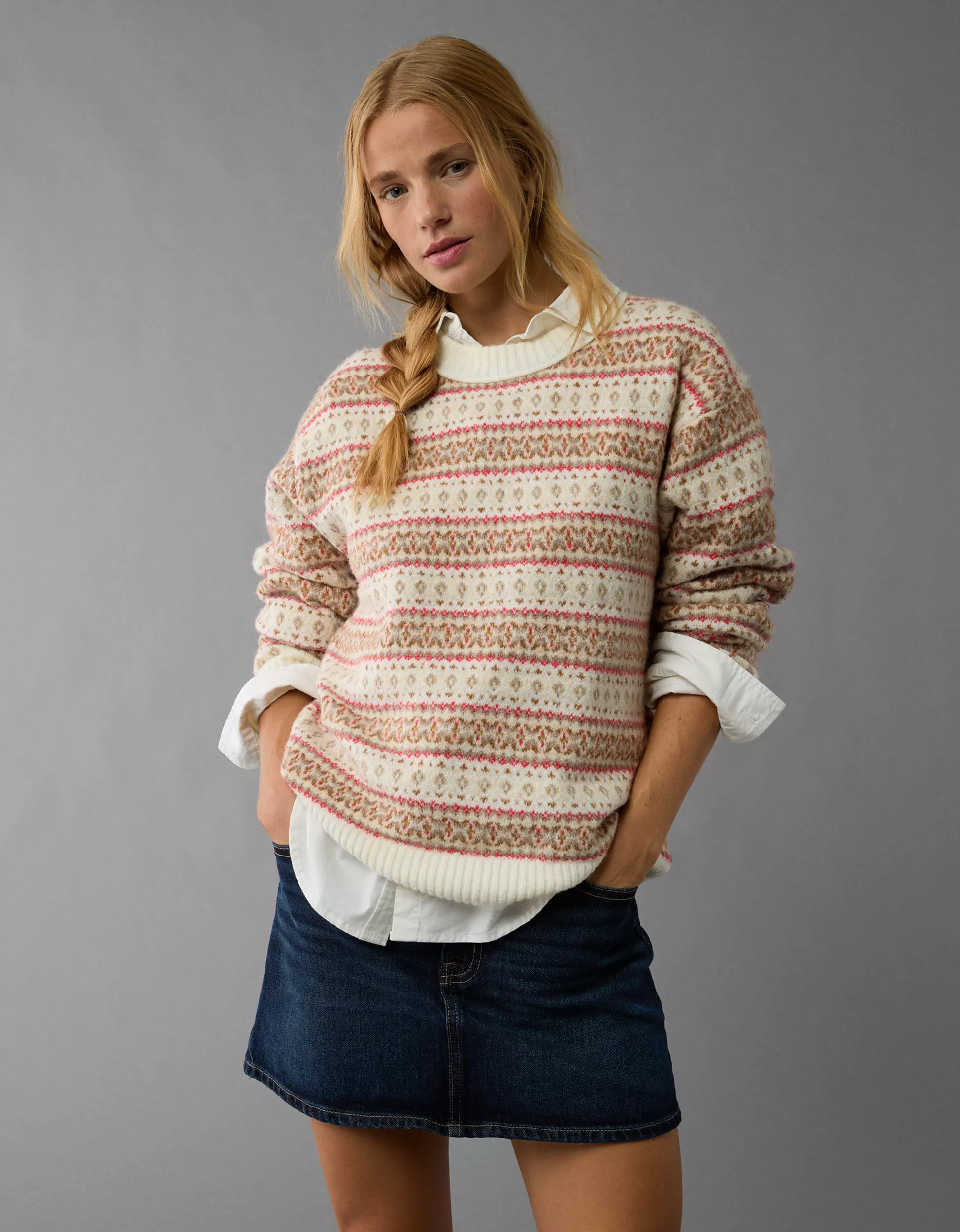 AE Whoa So Soft Crew Neck Sweater | American Eagle Outfitters (US & CA)
