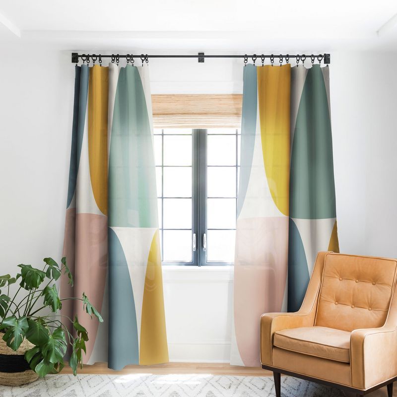Color Poems Bold Minimalism XXII Single Panel Room Darkening Window Curtain - Society6 | Target