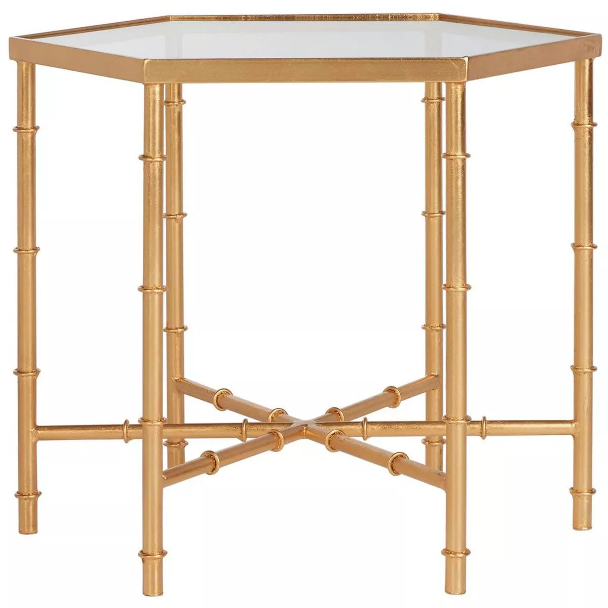Kerri Accent Table - FOX2517B - Gold/Clear - Safavieh Couture | Target