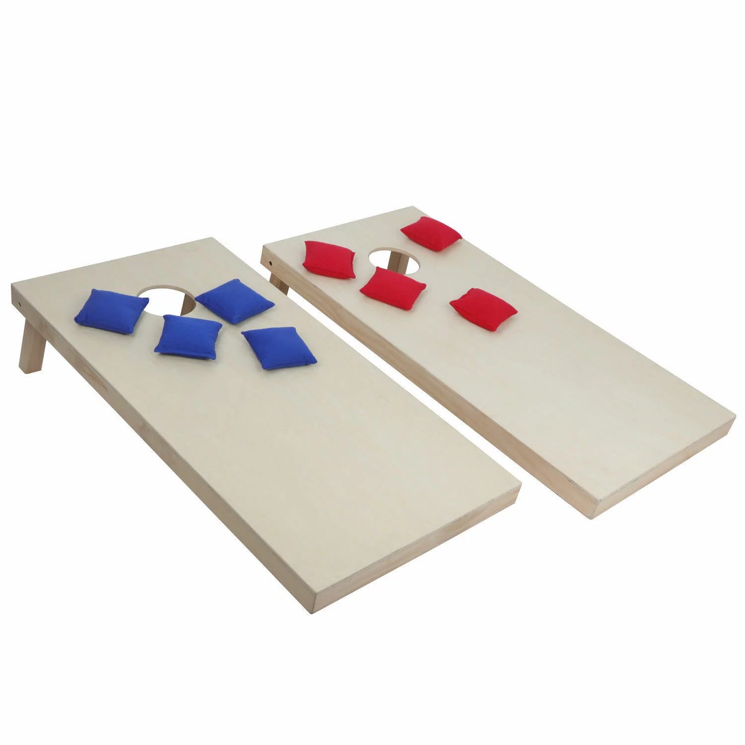 ZENSTYLE 4FT x 2FT Wood Cornhole Bean Bag Toss Game Set with Carry Case | Walmart (US)