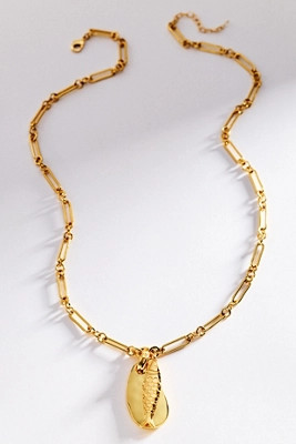 Fish Pendant Chain Link Necklace | Anthropologie (US)