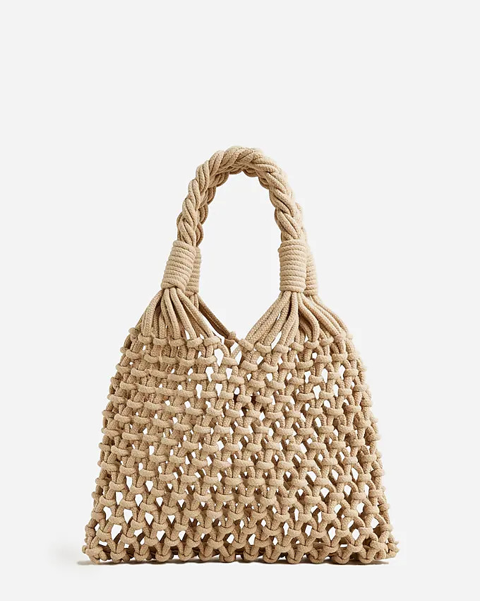 Small Cadiz hand-knotted rope tote | J. Crew US