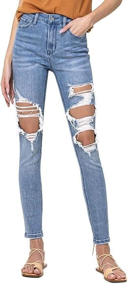 Vervet Jeans by Flying Monkey Women's Haylie High Rise Skinny Jeans | Amazon (US)