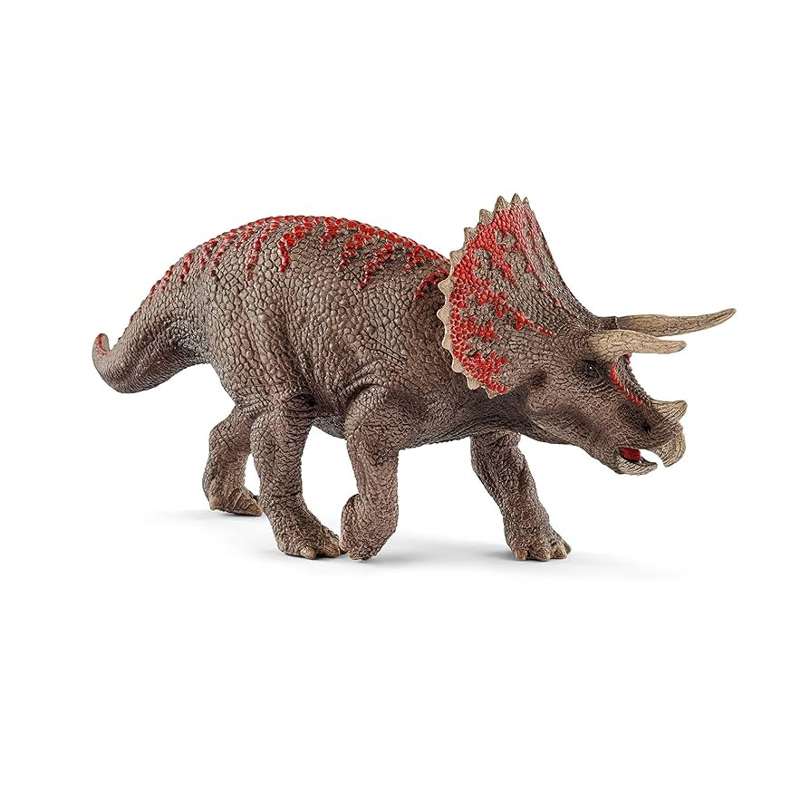 Schleich Dinosaurs - 4" Realistic Triceratops Dinosaur Figure - Educational Jurassic Dino Toy Fig... | Amazon (US)