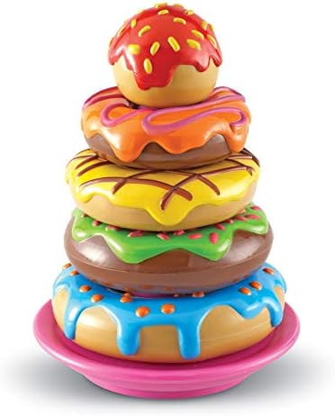 Learning Resources Smart Snacks Stack 'em Up Doughnuts - Baby Toys, Sorting & Stacking Rings, Sen... | Amazon (US)
