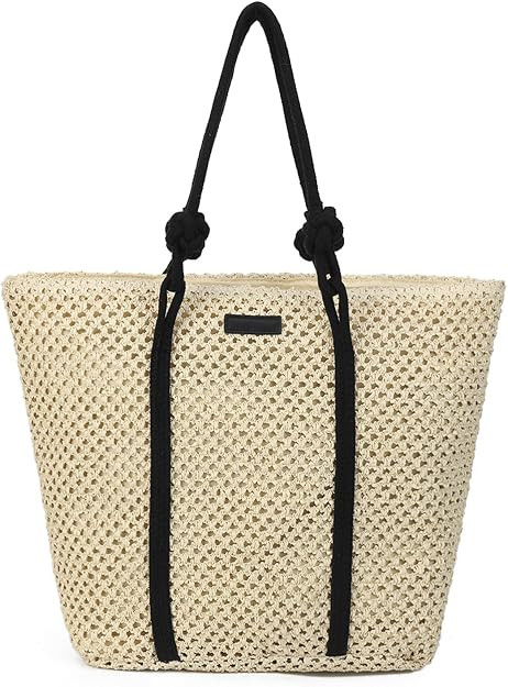 Gladdon Straw Beach Bags for Women Woven Beach Tote Bag Casual Boho Large Shoulder Handbags for V... | Amazon (US)