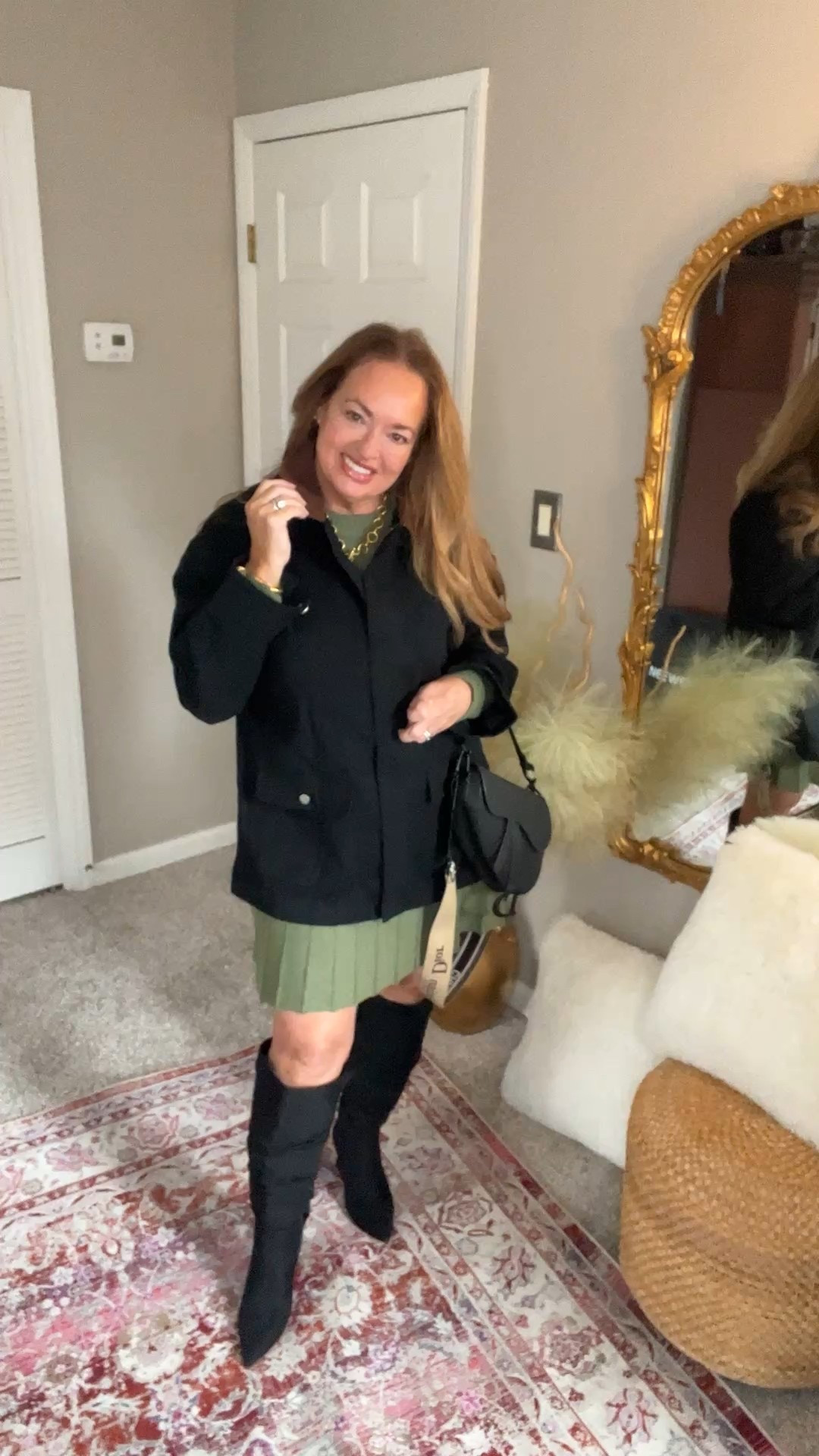 The viral barn jacket in Black with the brown corduroy collar. It look great with denim or something unexpected like a feminine skirt for a cool juxtaposition. 

#LTKSeasonal #LTKgrwm #LTKOver40