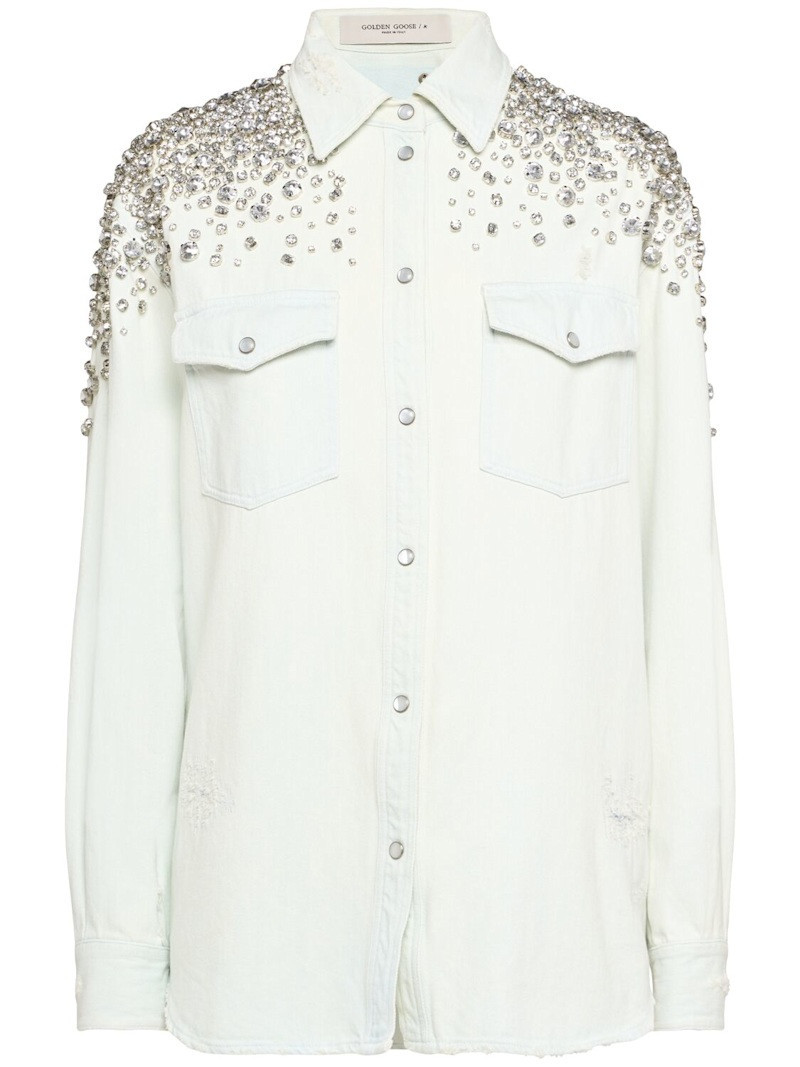 Golden boyfriend denim shirt | Luisaviaroma