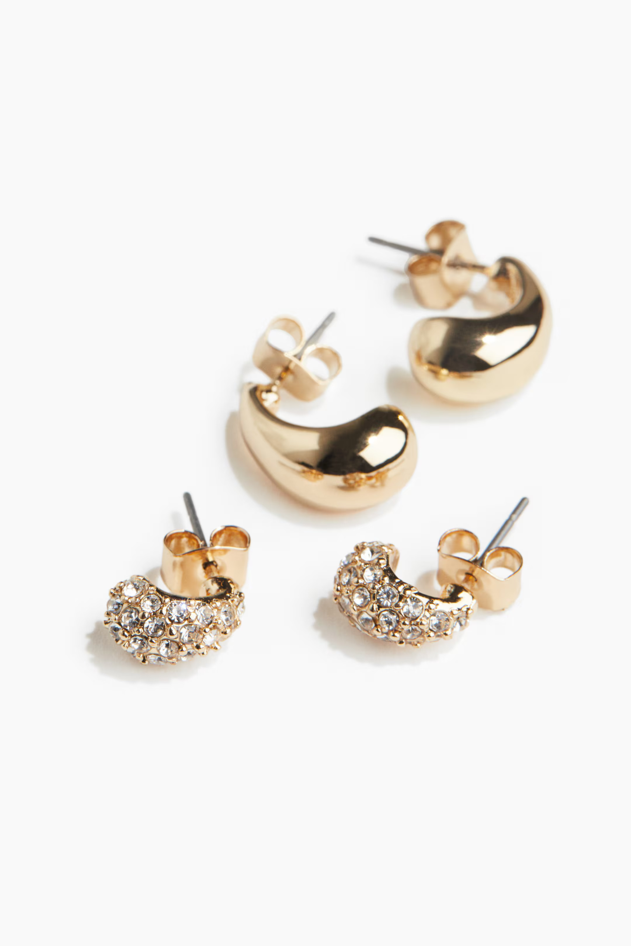 2 Pairs Earrings | H&M (US + CA)