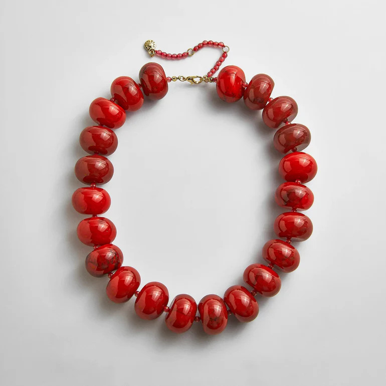 Joan Semi-Precious Necklace - Red Jasper | BaubleBar