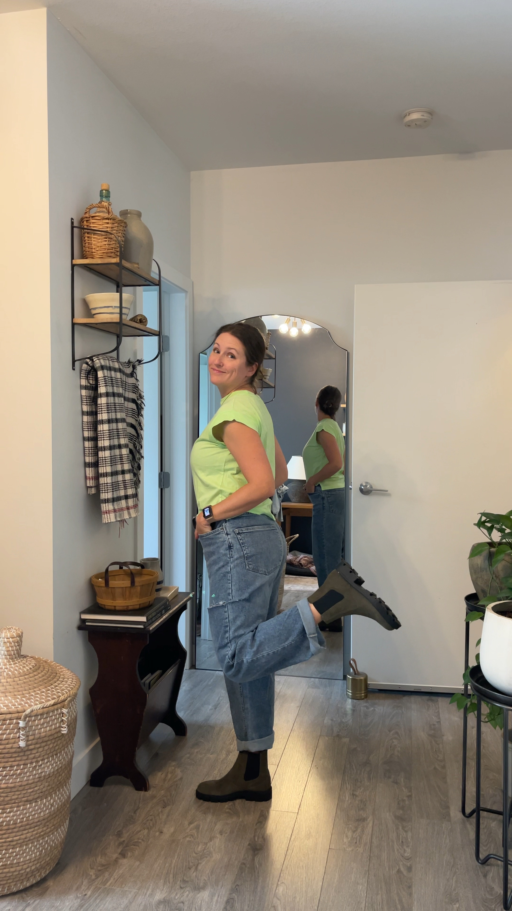 Sale alert! 🚨 I know it seems weird, but now is actually the best time to buy winter boots because everything is on sale. These chelsea lug sole boots literally go with everything and are so comfortable. I’m a girl that loves a pull-on and these make running out the door so easy. 

They are on sale now for only $34 at Nine West and come in olive suede, brown leather, brown suede, or black leather. I can wear them with everything and they are perfect from this winter-to-spring weather we are having. 🌷❄️  

#LTKstyletip #LTKsalealert #LTKshoecrush