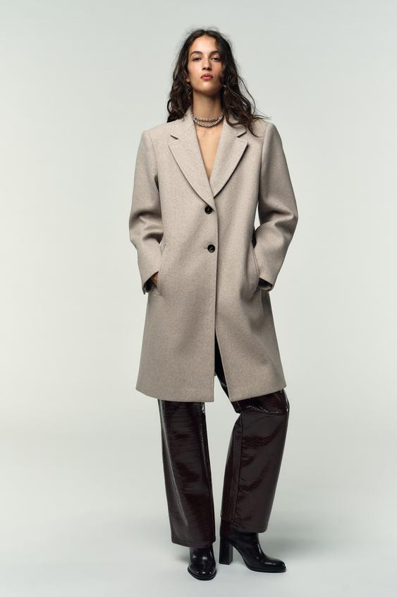 SOFT SHOULDER PAD COAT | Zara US