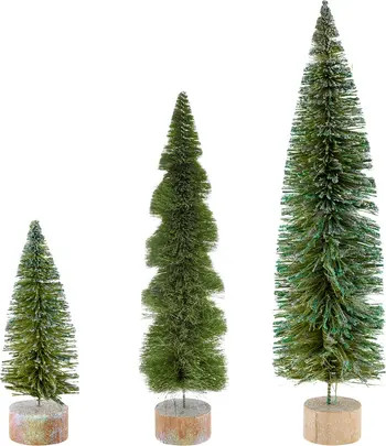 KARMA GIFTS Pack of 3 Spruce Bottle Brush Trees | Nordstromrack | Nordstrom Rack
