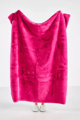 Sophie Faux Fur Throw Blanket | Anthropologie (US)