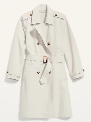 Water-Resistant Tie-Belt Trench Coat for Women | Old Navy (US)