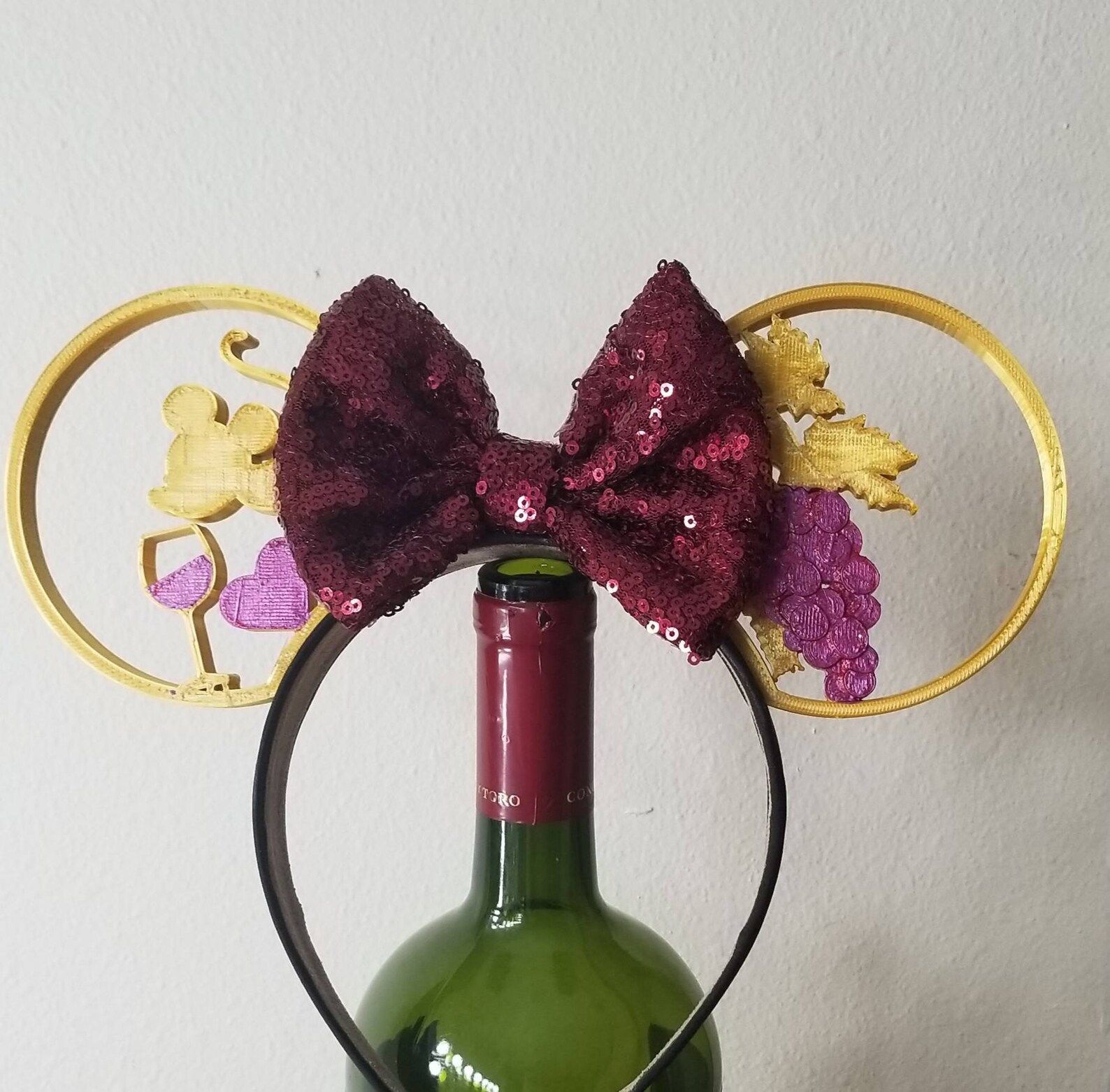WINE TIME  Food and Wine 3d Mouse Ears | Etsy | Etsy (US)