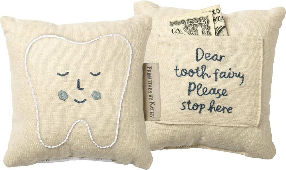 Tooth Fairy Pillow, 1 Count (Pack of 1), Blue | Amazon (US)