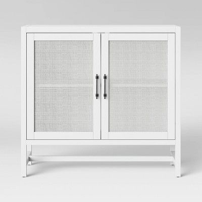 Warwick 2 Door Cabinet White - Threshold™ | Target