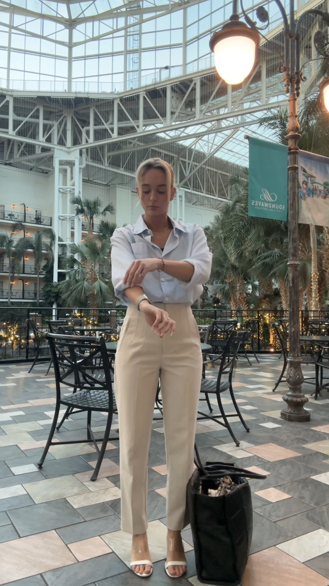 Button down shirt - small 
Pants - medium 
