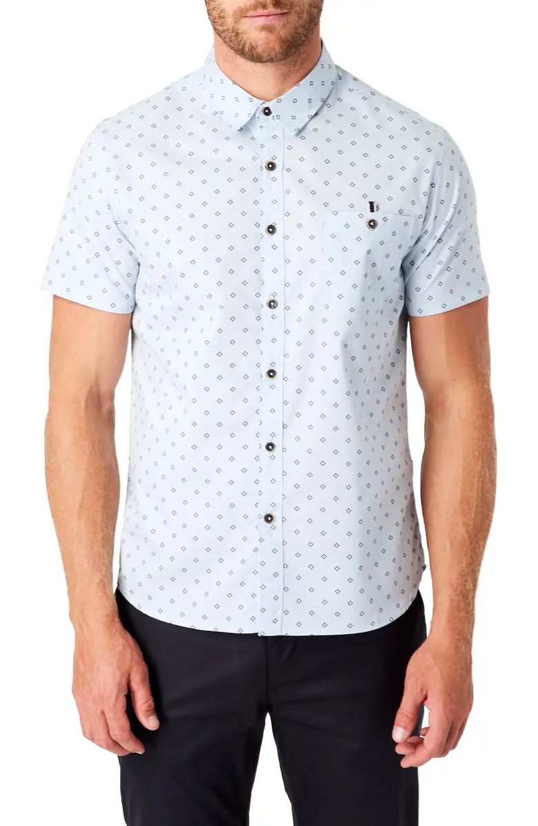 Flux Slim Fit Short Sleeve Button-Up Shirt | Nordstrom