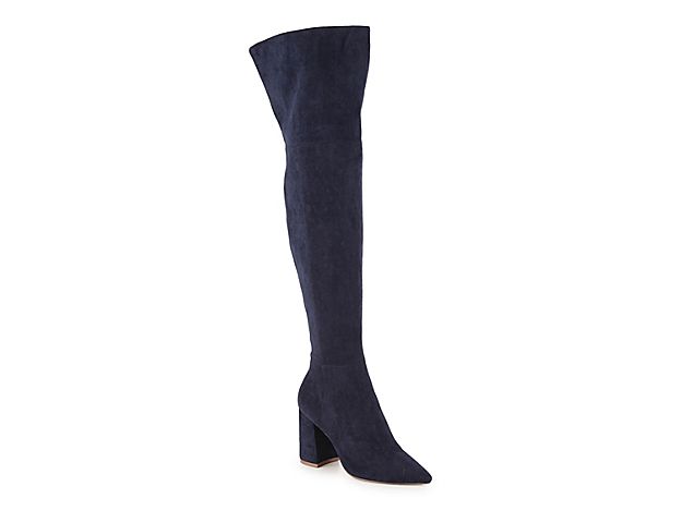 Charles by Charles David Viceroy Over The Knee Boot - Women's - Navy | DSW