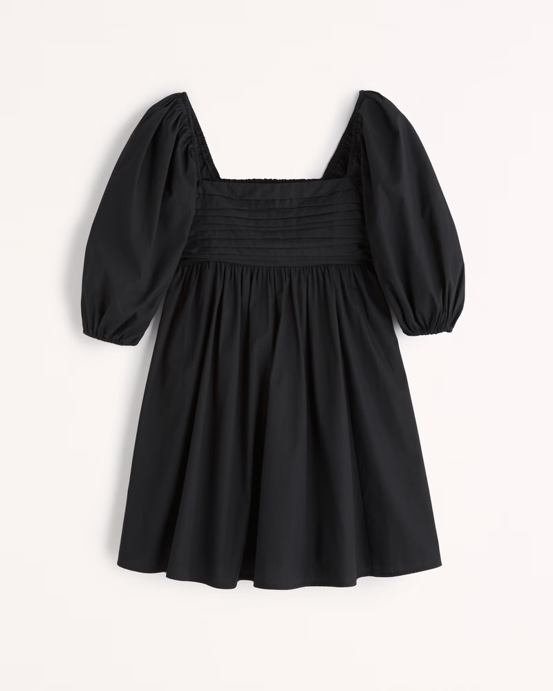 Women's Ruched Bodice Puff Sleeve Mini Dress | Women's New Arrivals | Abercrombie.com | Abercrombie & Fitch (US)