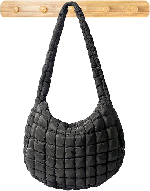 Puffer Tote Bag Large Puffy Tote Bag Quilted Tote Bag Soft Quilted Crossbody Bag Carryall Hobo Ha... | Amazon (US)