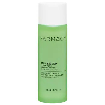 Mini Deep Sweep 2% BHA Pore Cleaning Toner with Moringa + Papaya - Farmacy | Sephora | Sephora (US)