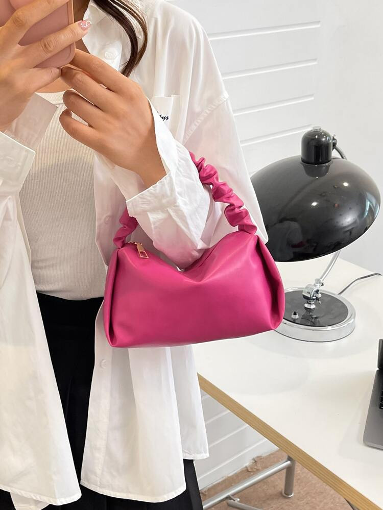 Mini Minimalist Ruched Bag | SHEIN