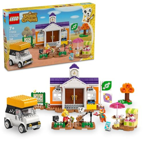 LEGO Animal Crossing K.K.’s Concert in The Plaza Building Toy Set - Animal Crossing Toy Figures & Playsets for Kids, Girls & Boys, Ages 7+ - Pretend Play Gift Ideas for Christmas - 77052 | Amazon (US)