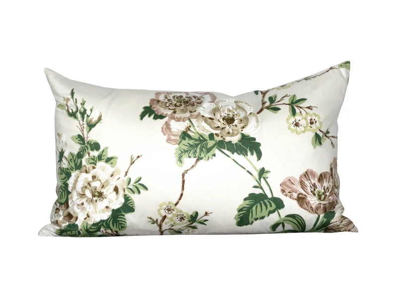 Pillow Cover Betty Chintz Quiet Pink Lumbar Floral Spark | Etsy | Etsy (US)
