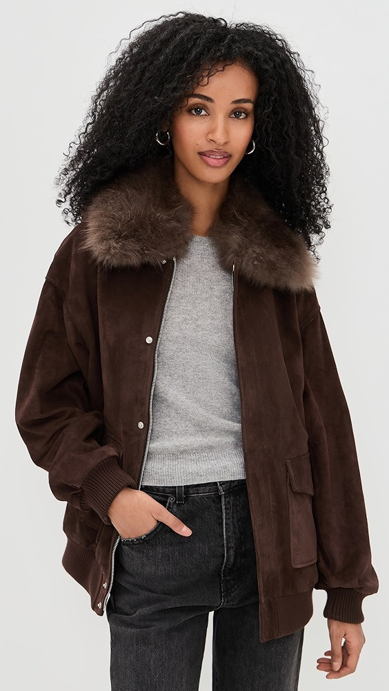 The Suede Oversized Jacket | Shopbop