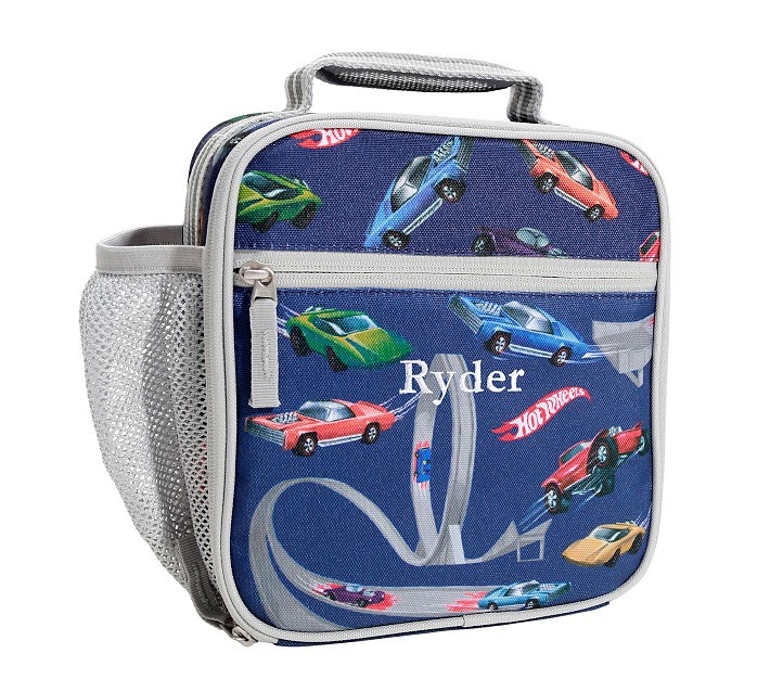 Mackenzie Gray Blue Hot Wheels™ Lunch Boxes | Pottery Barn Kids