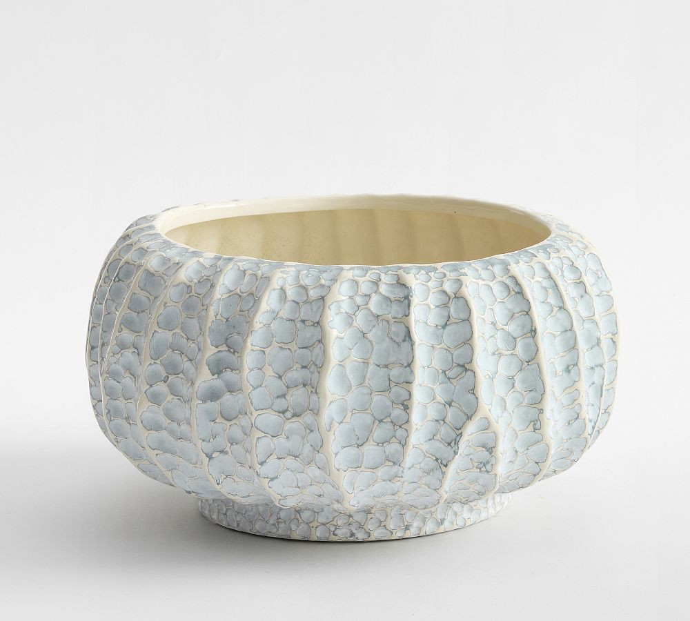 Sculpted Coastal Decorative Bowl | Pottery Barn (US)