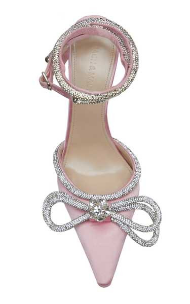 Double Bow Crystal-Embellished Satin Pumps | Moda Operandi (Global)