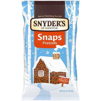 Snyder's of Hanover Pretzel Snaps Family Size - 16oz | Target