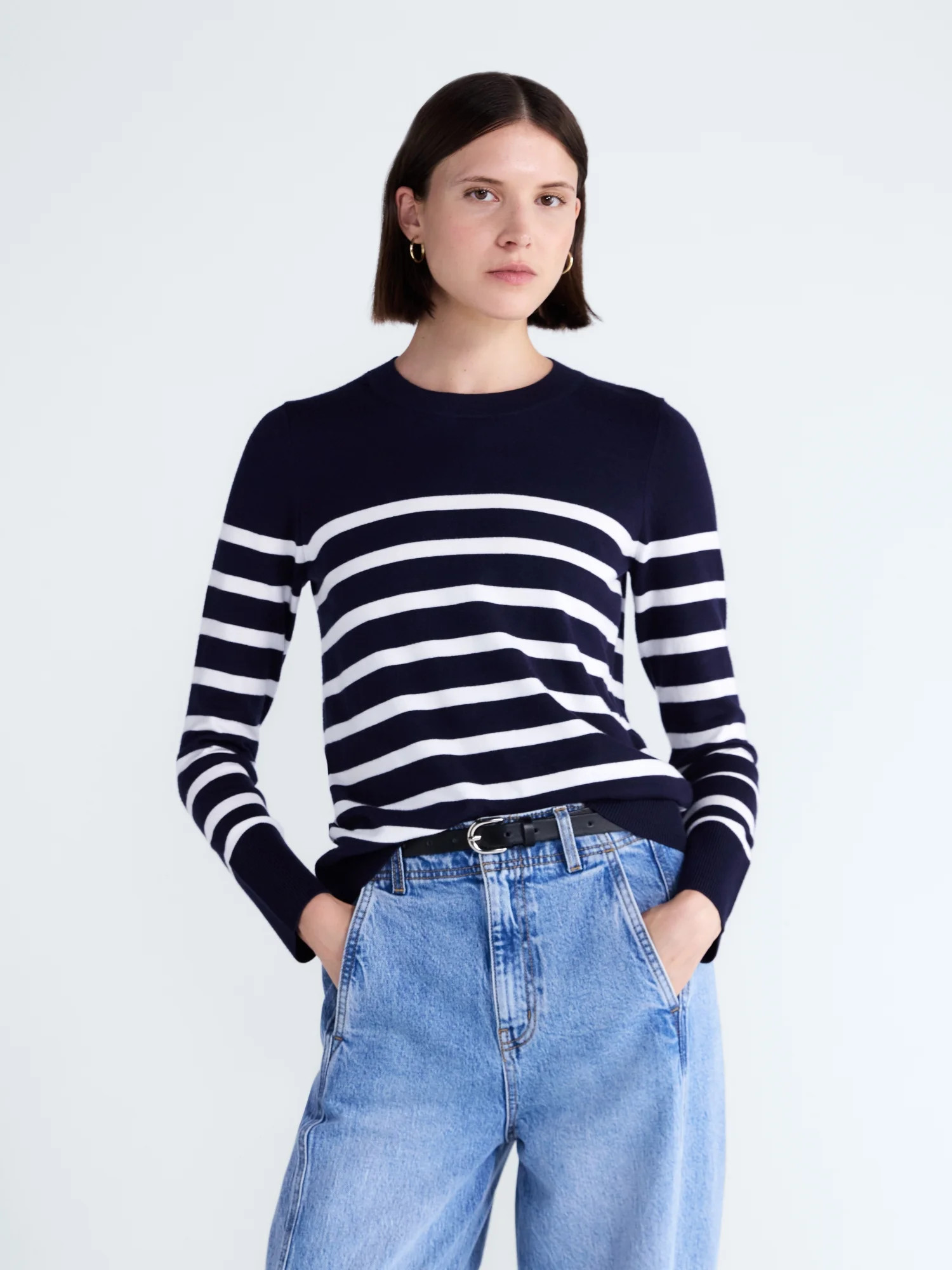 Free Assembly Women's and Women's Plus Cozy Yarn Crewneck Sweater, Midweight, Sizes XS-4X | Walmart (US)