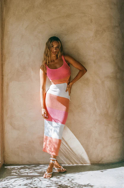 London Knit Dress - Sunset | SABO SKIRT (Global)