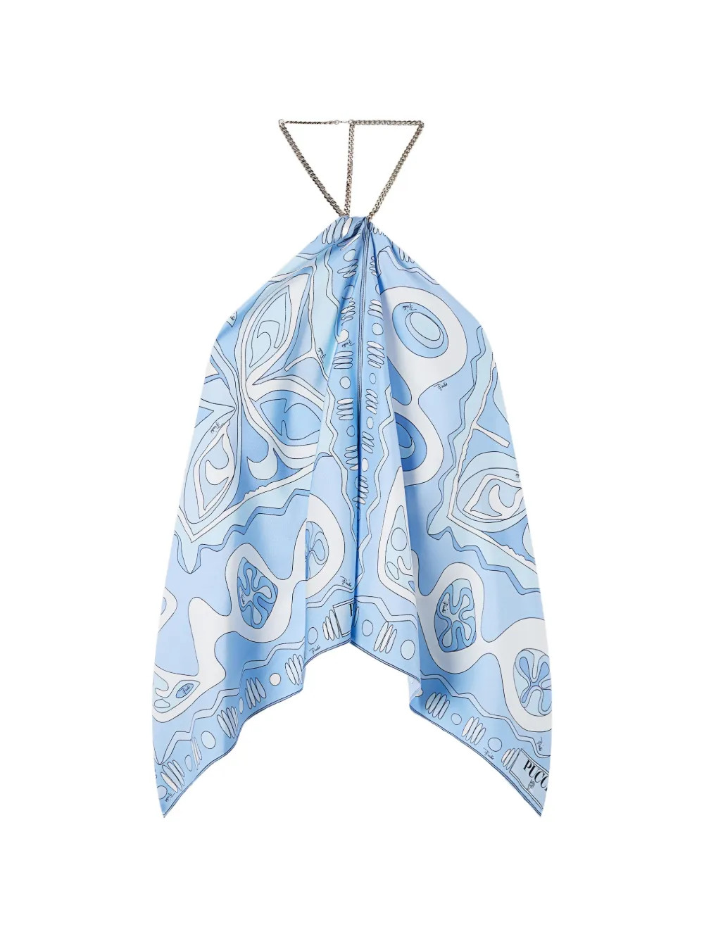 PUCCI Angoli-print Chain Top | Blue | FARFETCH ES | Farfetch Global