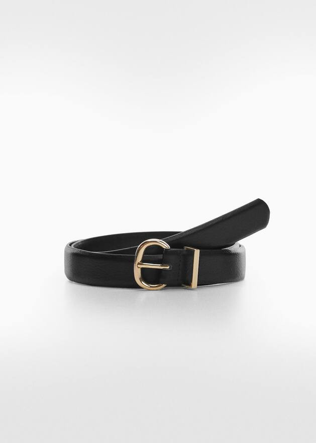 Buckle skinny belt -  Women | Mango United Kingdom | MANGO (UK)